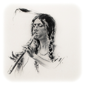 Chibiabos, “the sweetest of all singers, the best of all musicians,” Hiawatha’s friend.